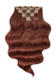 Mahogany - Invisible 20" Deluxe Clip In Remy Human Hair Extensions 200g