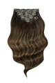 Mochaccino - Invisible 20" Deluxe Clip In Remy Human Hair Extensions 200g