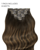Mochaccino - Invisible 20" Deluxe Clip In Remy Human Hair Extensions 200g