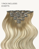 Creme Brulee - Invisible 20" Deluxe Clip In Remy Human Hair Extensions 200g
