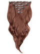 Mahogany Deluxe 18" Seamless Clip In Hair Extensions 180g