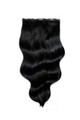 Jet Black - One Weft Volumizer Seamless Clip In Remy Human Hair Extensions | Foxy Locks