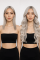 Silver Fox - Seamless Clip In Remy Human Hair Extensions | Foxy Locks