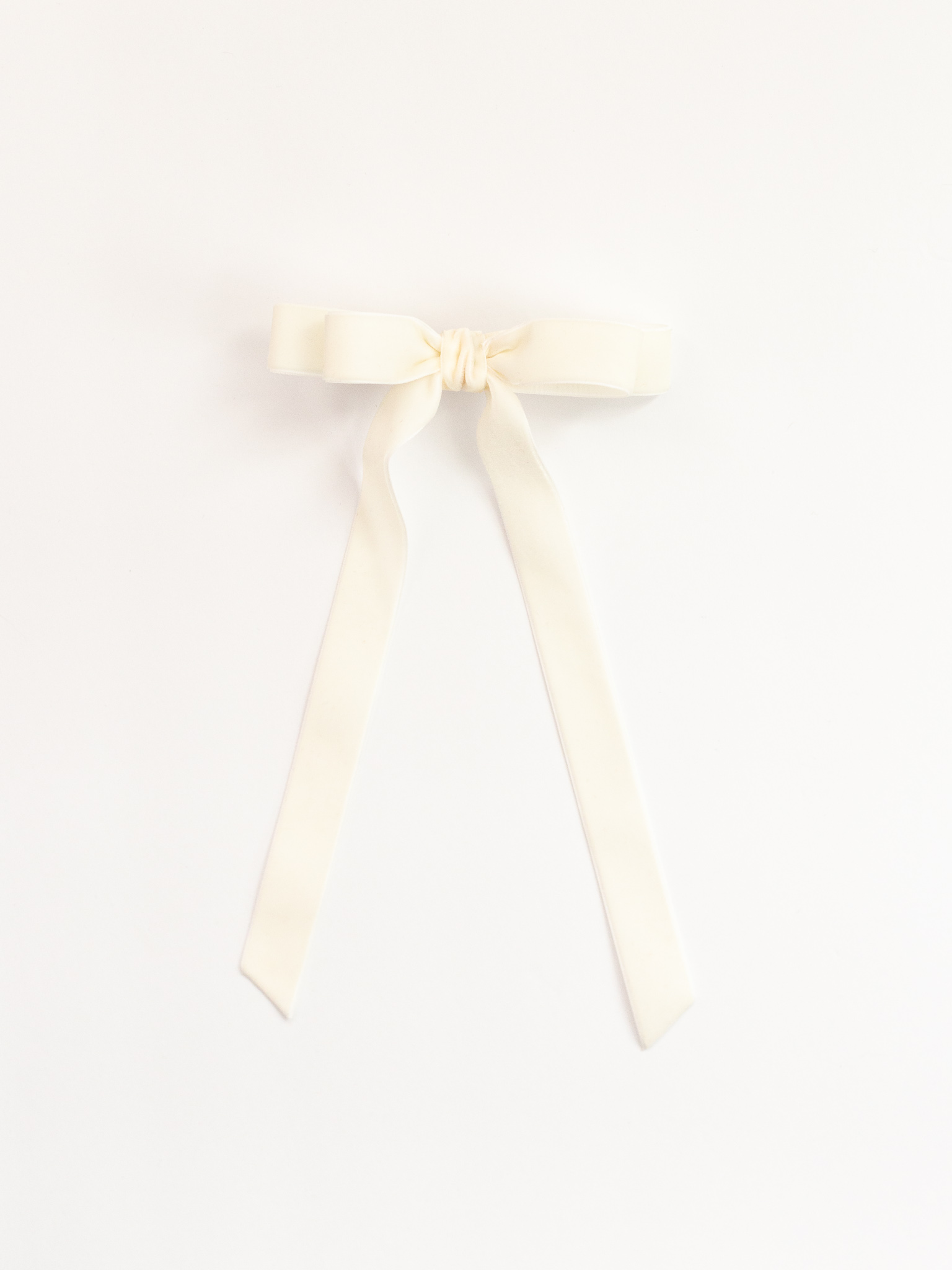 Luxury Velvet Double Ribbon Hair Bow - Barrette