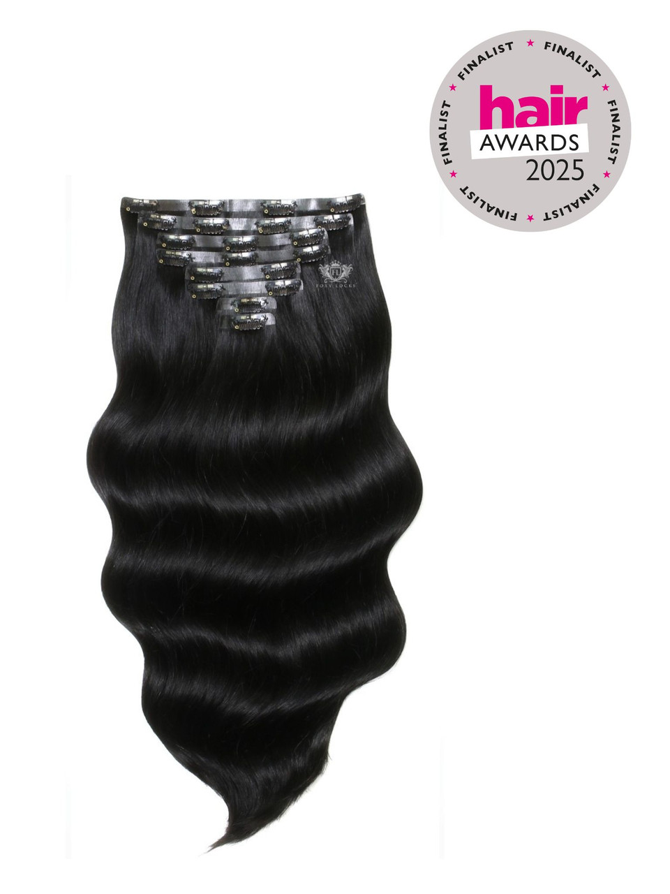 Jet Black - Seamless Clip In Remy Human Hair Extensions | Foxy Locks