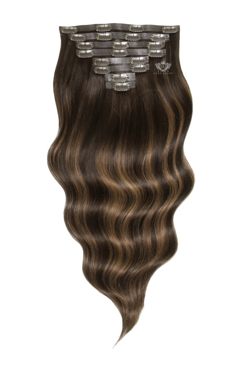 Mochaccino - Seamless Clip In Remy Human Hair Extensions | Foxy Locks