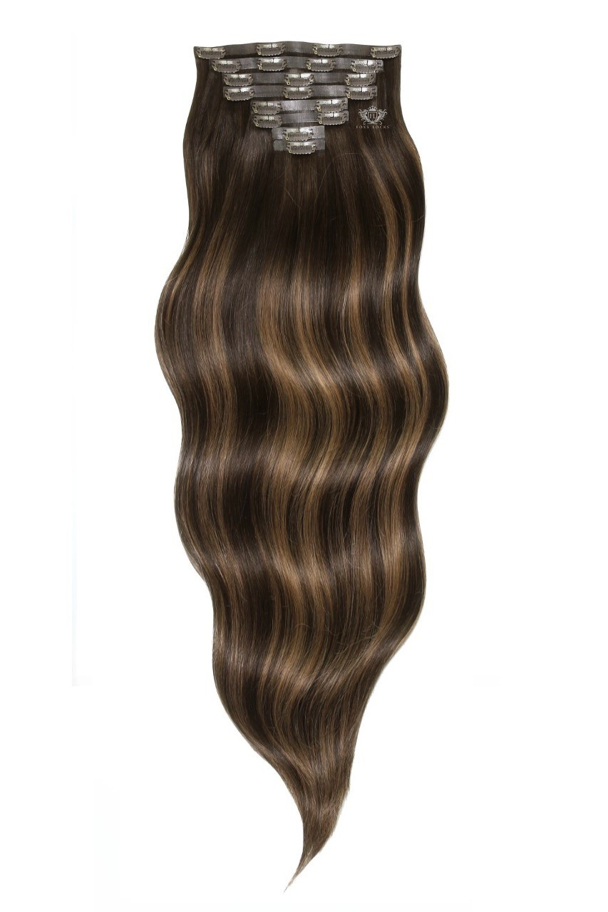 Mochaccino - Seamless Clip In Remy Human Hair Extensions | Foxy Locks