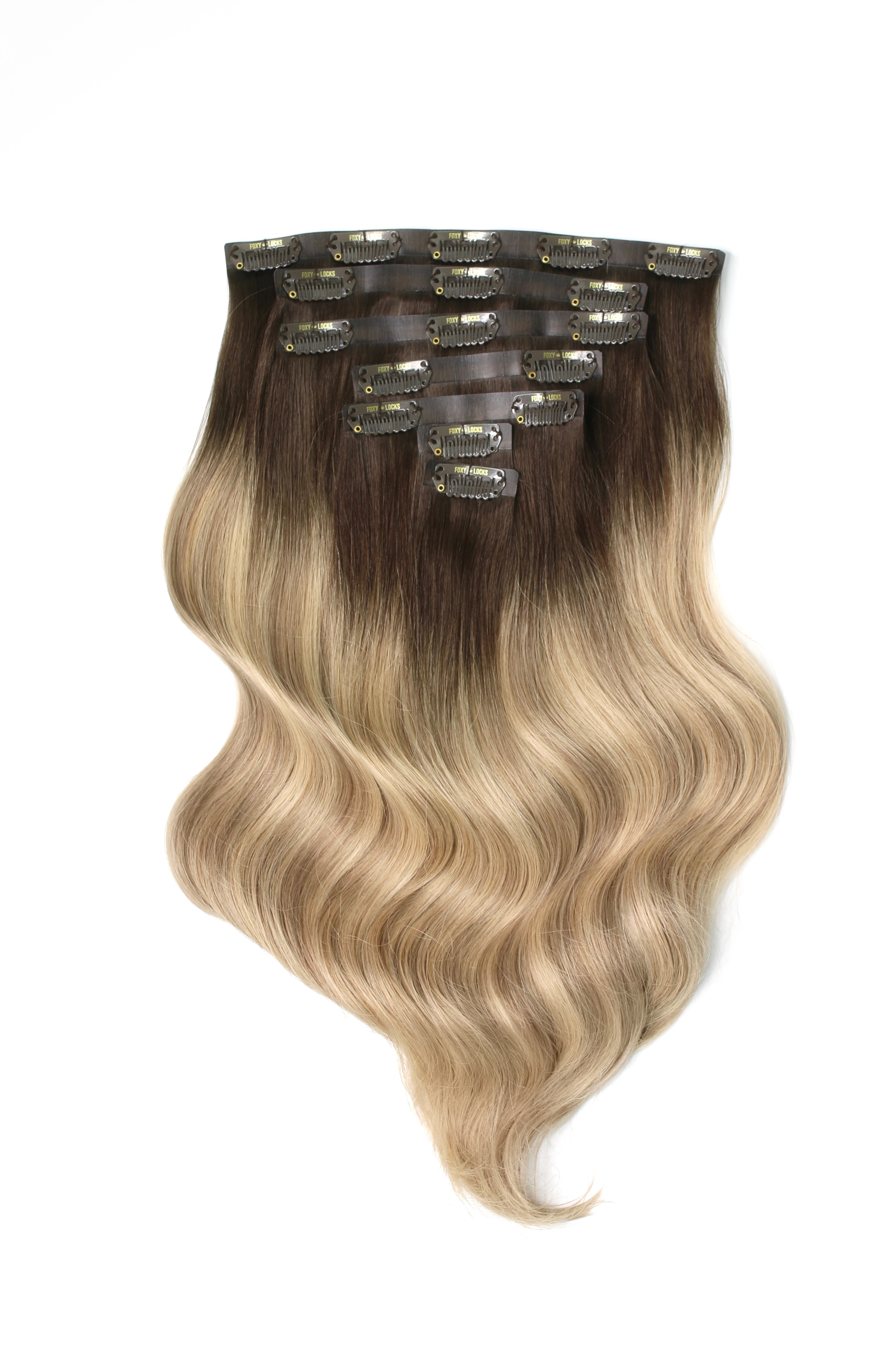 Coffee Caramel - Seamless Clip In Remy Human Hair Extensions | Foxy Locks