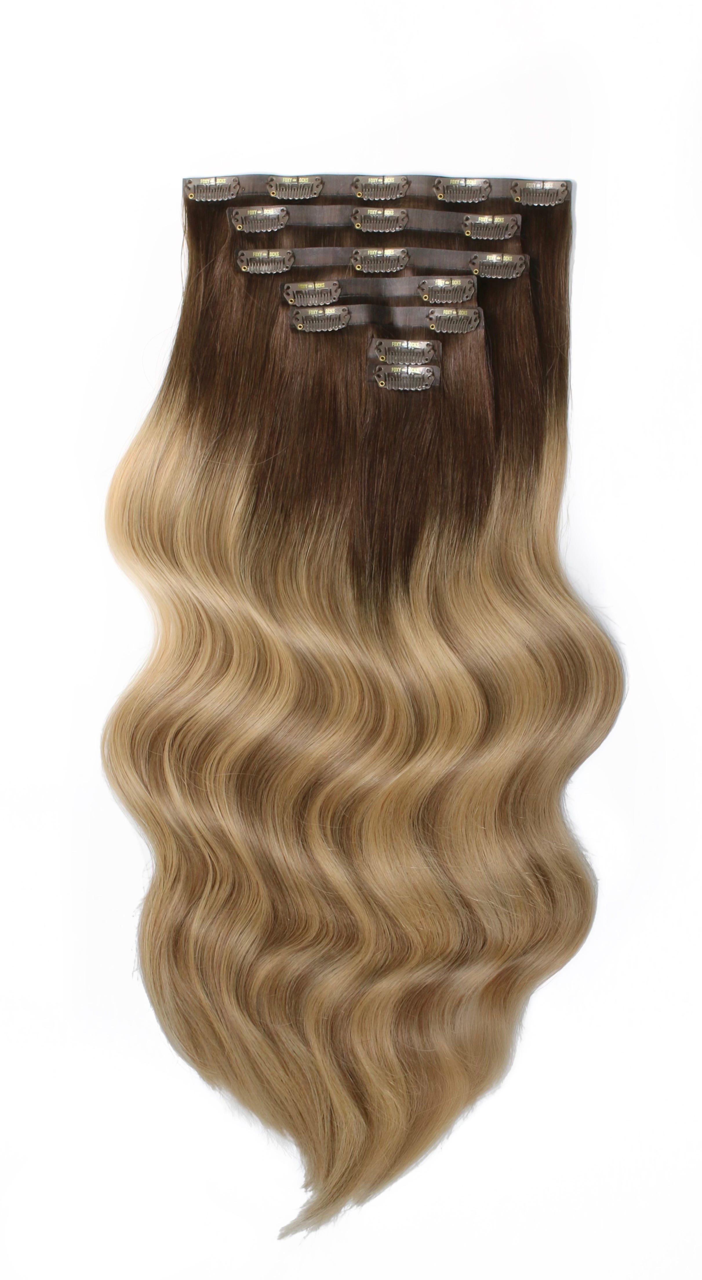 Coffee Caramel - Seamless Clip In Remy Human Hair Extensions | Foxy Locks