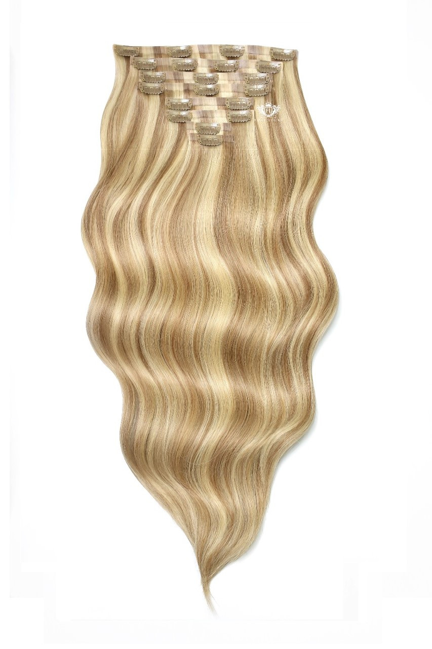 Latte Blonde - Seamless Clip In Remy Human Hair Extensions | Foxy Locks