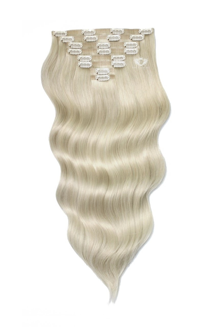 Platinum Blonde - Seamless Clip In Remy Human Hair Extensions | Foxy Locks