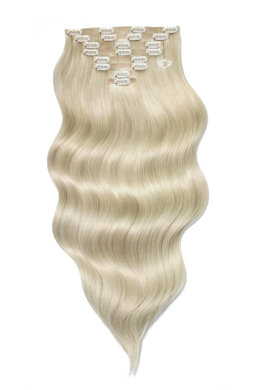 Platinum Blonde - Seamless Clip In Remy Human Hair Extensions | Foxy Locks