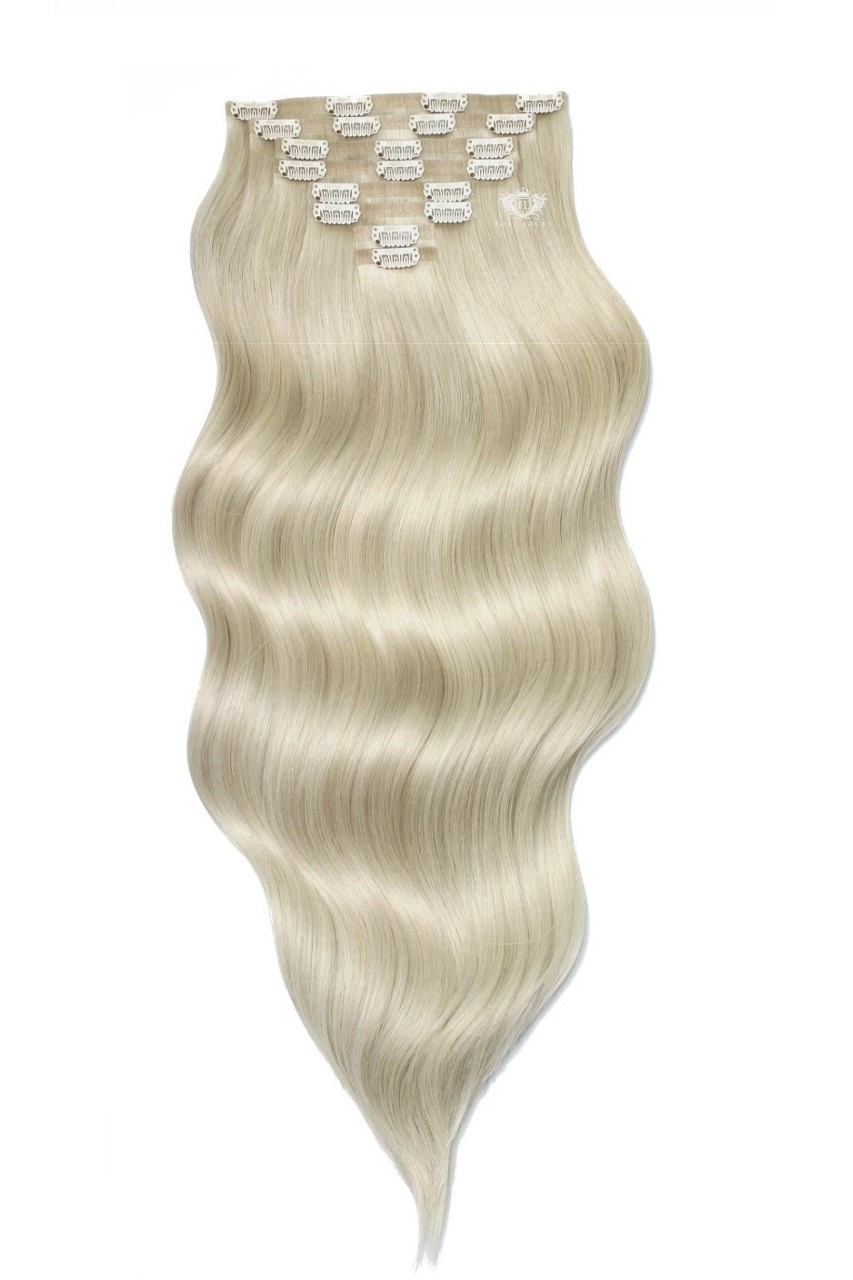 Platinum Blonde - Seamless Clip In Remy Human Hair Extensions | Foxy Locks