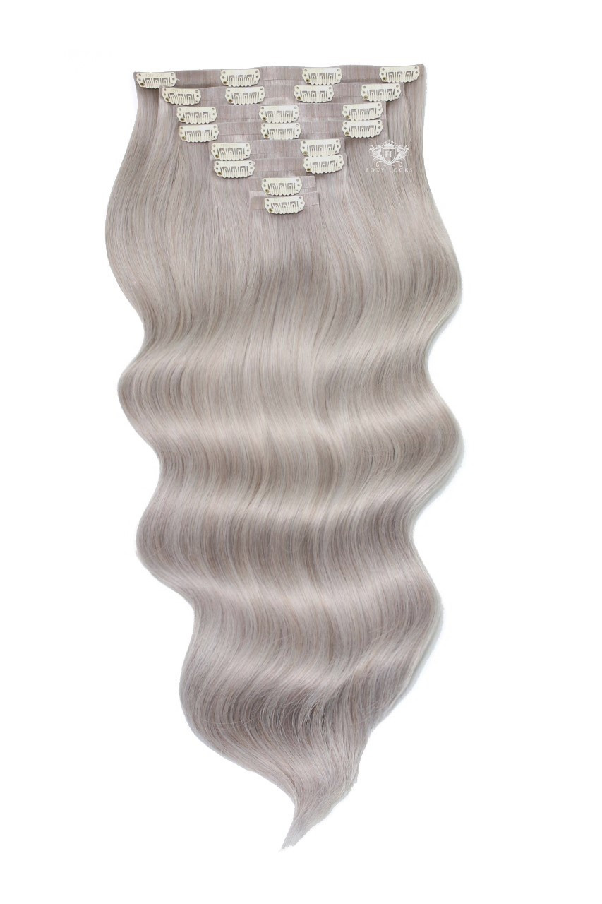 Silver Fox - Seamless Clip In Remy Human Hair Extensions | Foxy Locks