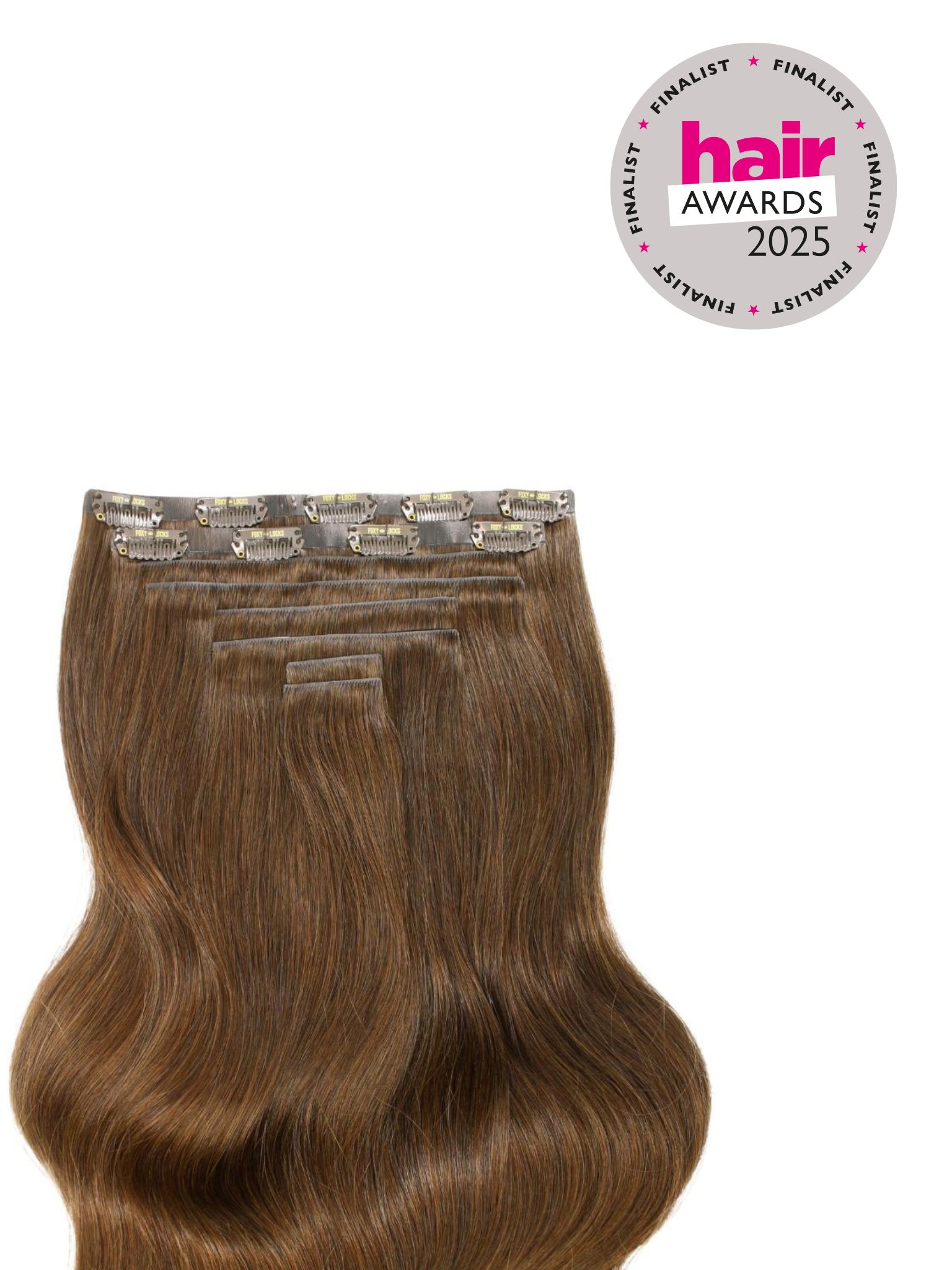 Chocolate - Invisible 20" Deluxe Clip In Remy Human Hair Extensions 200g