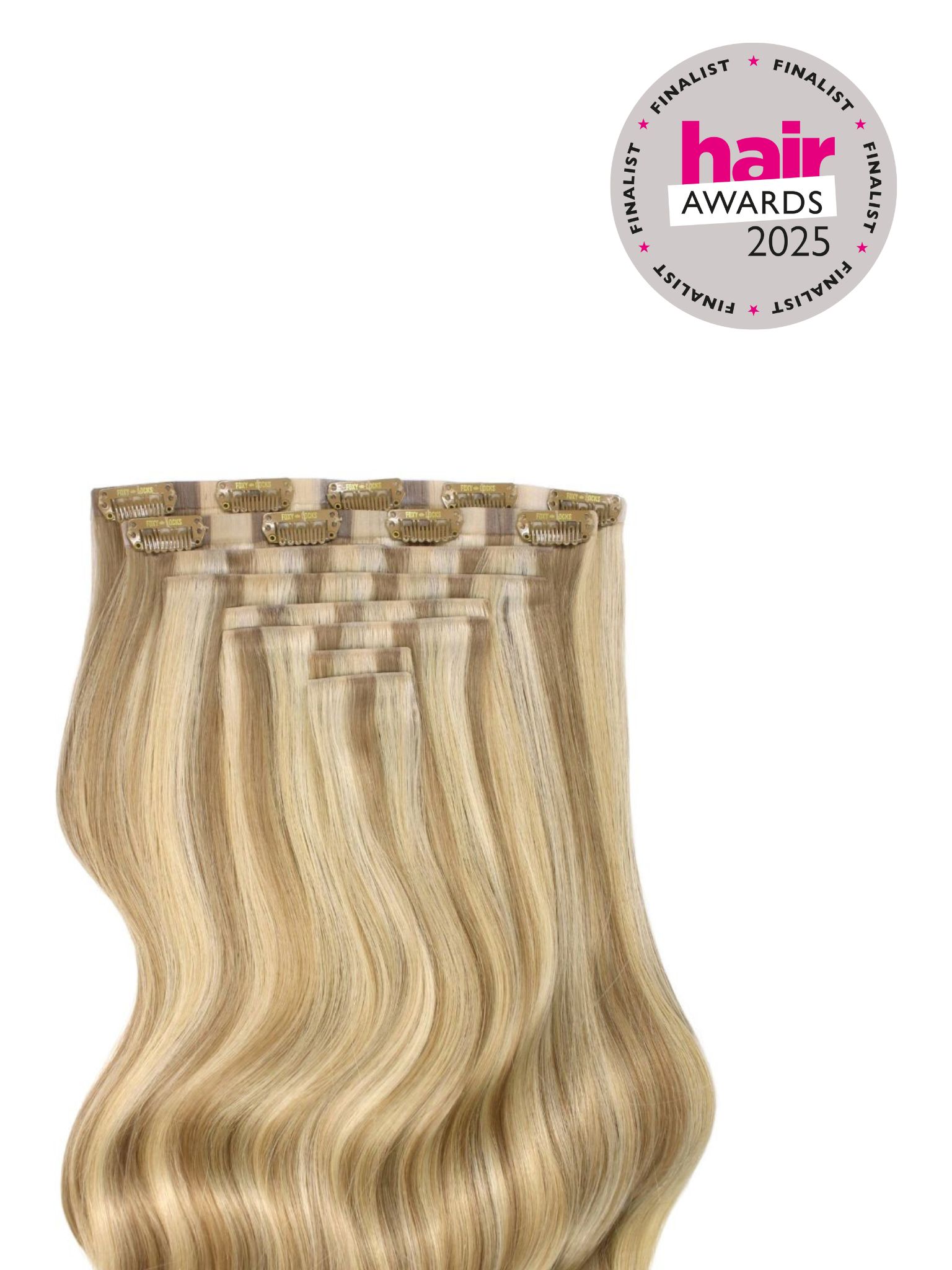 Latte Blonde - Invisible 20" Deluxe Clip In Remy Human Hair Extensions 200g