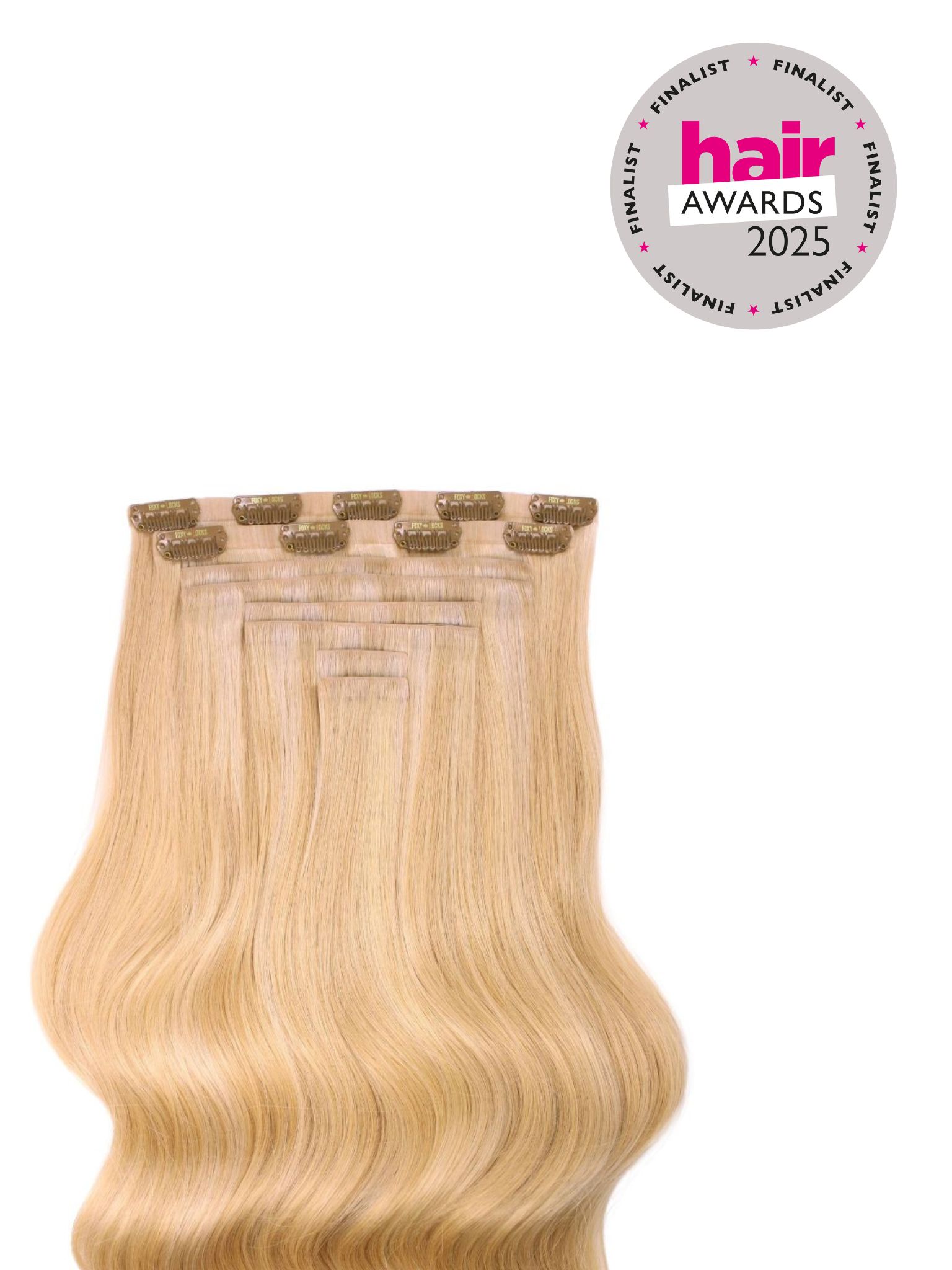 Sandy Blonde - Invisible 20" Deluxe Clip In Remy Human Hair Extensions 200g
