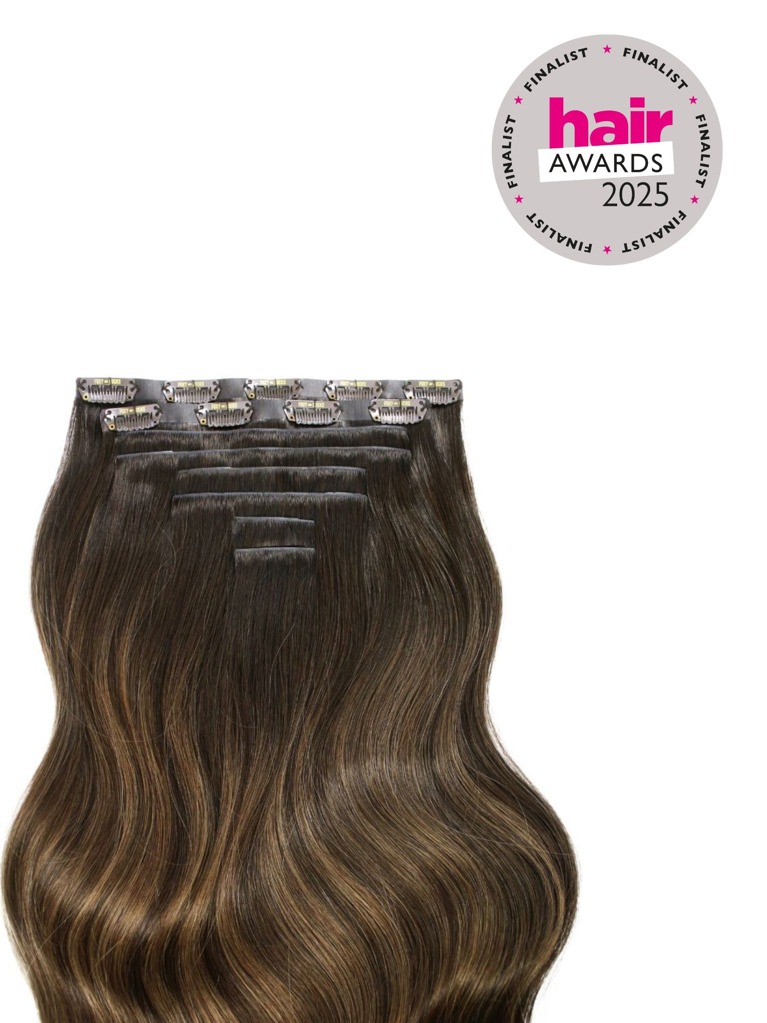 Mochaccino - Invisible 20" Deluxe Clip In Remy Human Hair Extensions 200g