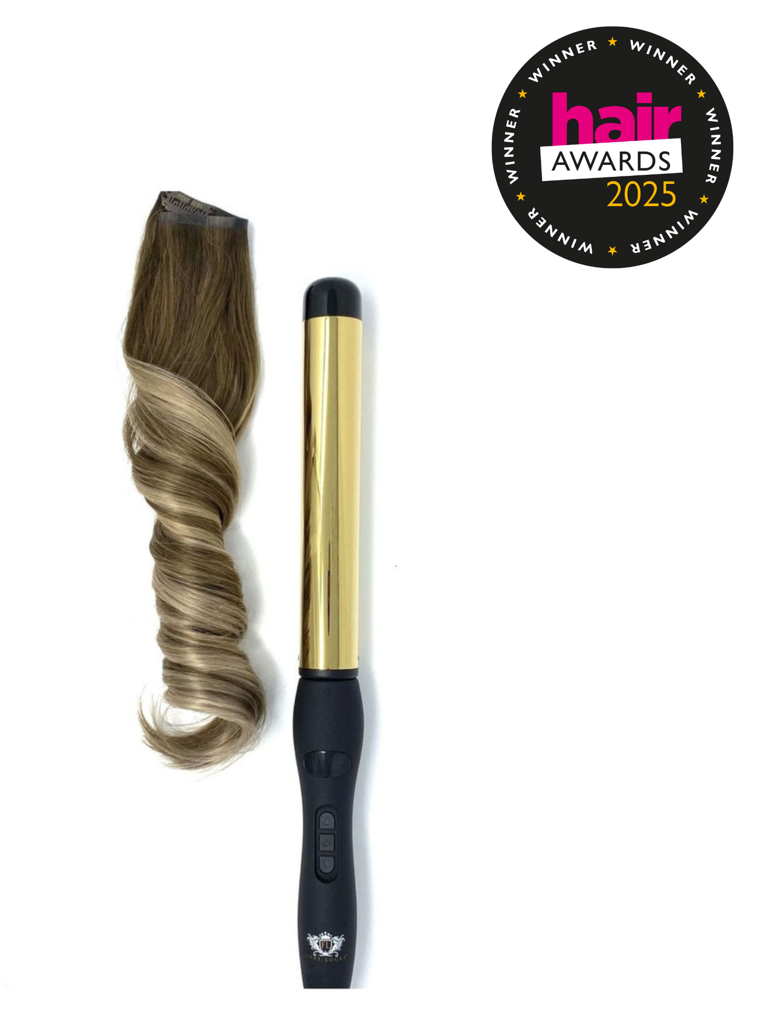 Curling Wand | Gold Plated Titanium 32mm Hair Styling Tool - Curler