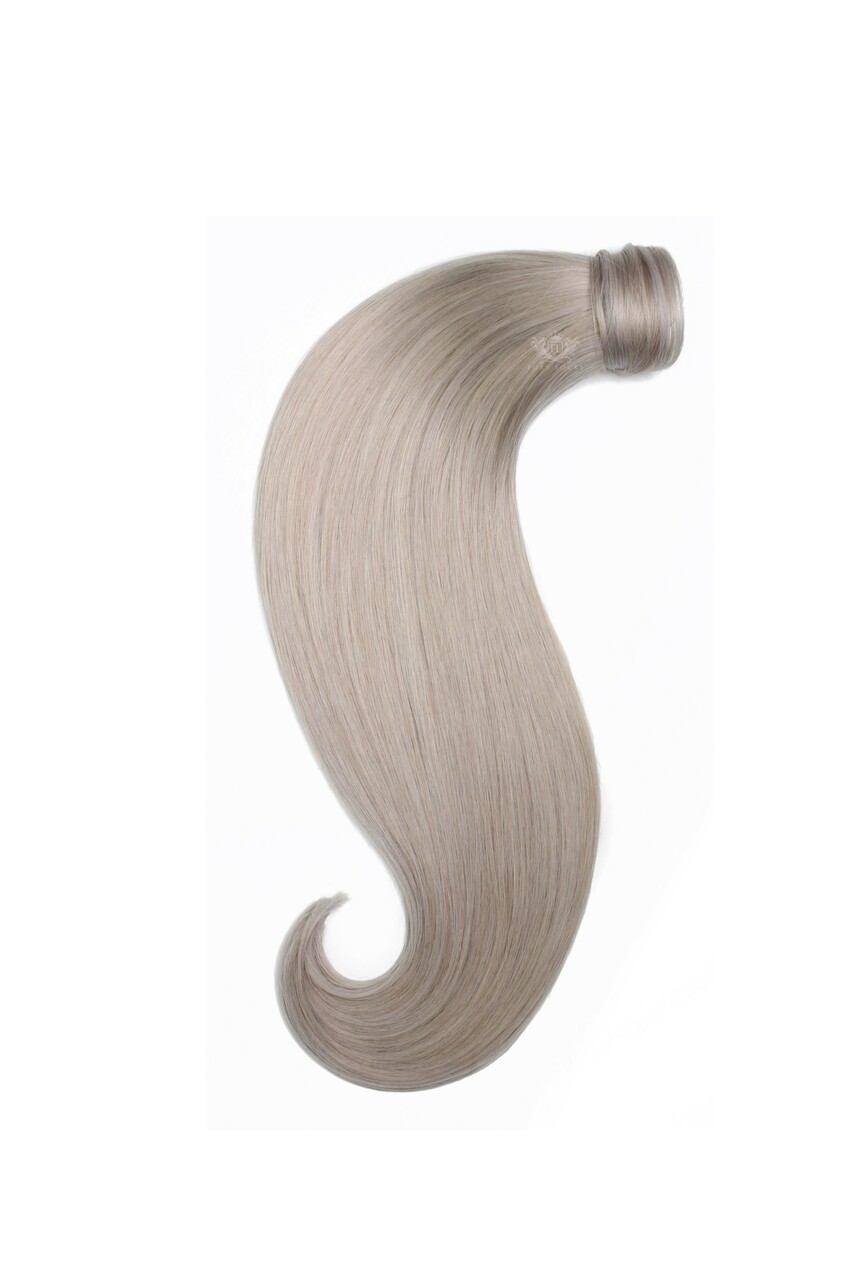 Silver Fox Wrap Ponytail Clip In Hair Extensions