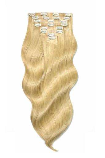 Bodywave Clip-In 22 Hair Extensions Soft Ginger Blonde