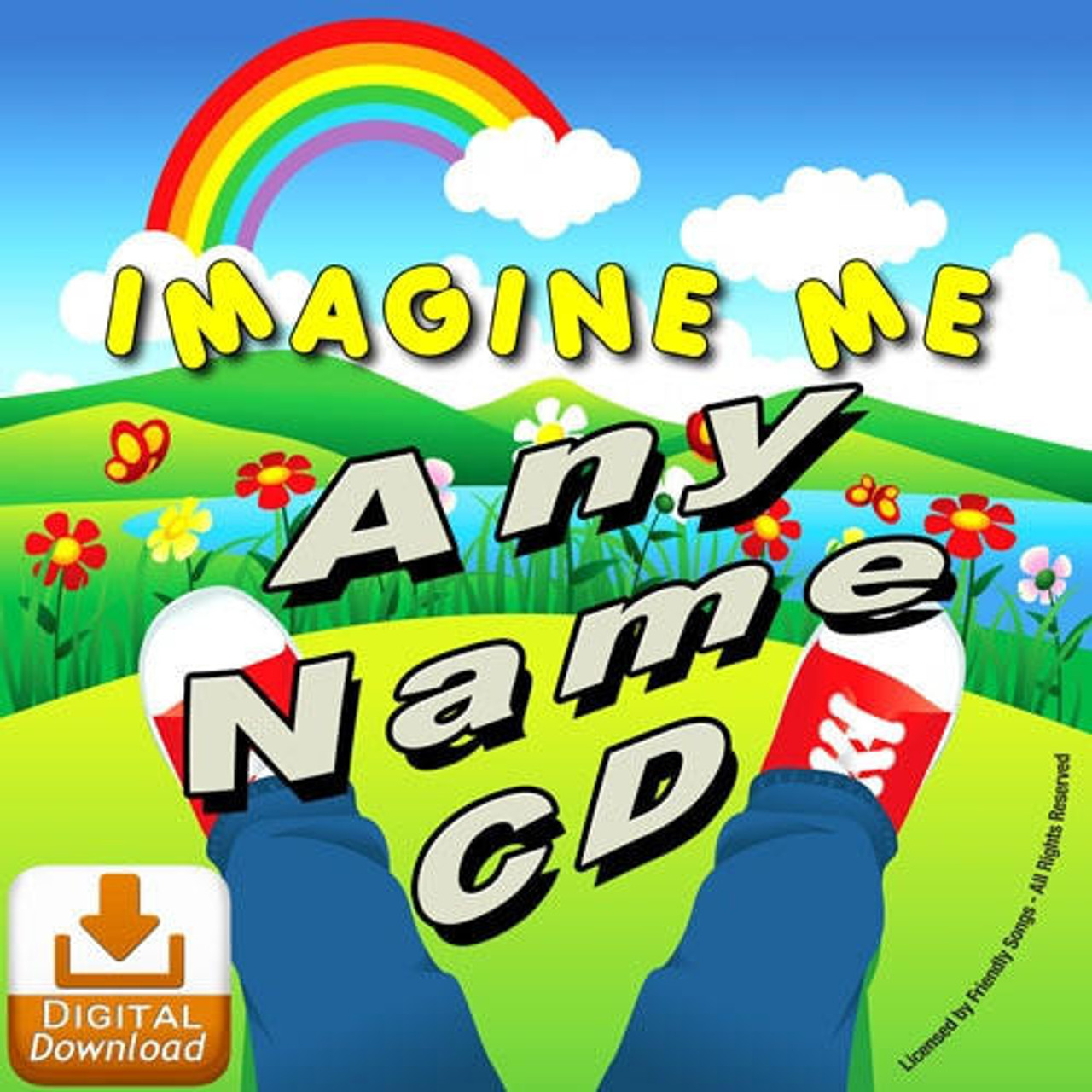 DIGITAL DOWNLOAD CUSTOM NAME Imagine Me Personalized Childrens Music Album