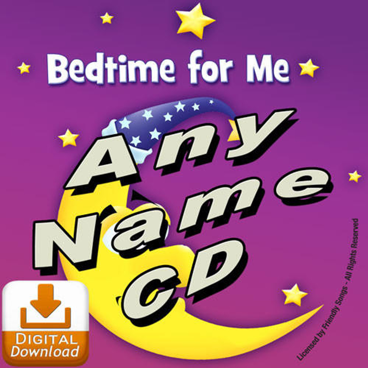 DIGITAL DOWNLOAD CUSTOM NAME Bedtime for Me Personalized Childrens Lullaby Music Album