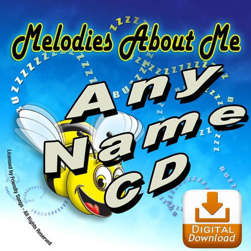 Cover of Melodies About Me Personalized Childrens Music CD Cover of Melodies About Me Personalized Childrens Music CD
