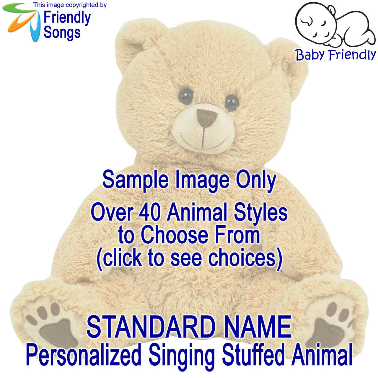 Image of YOUR CHILD'S NAME Singing Stuffed Animal