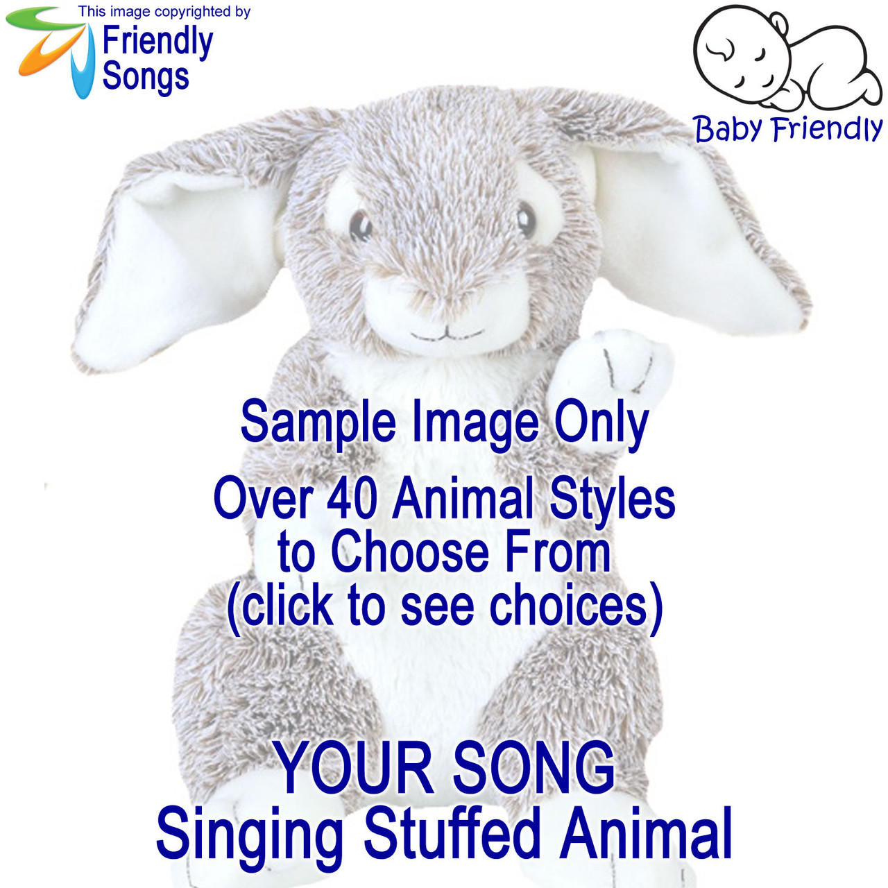 Image of YOUR FAVORITE SONG in a Personalized Singing Stuffed Animal