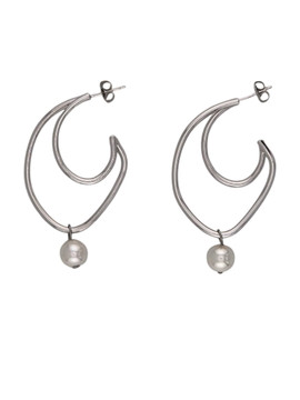 Sonne Bella Silver/Pearl Earrings