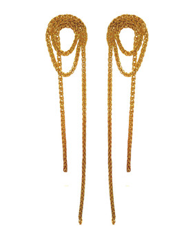 Sonne Caroline Gold Chain Earrings