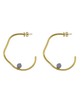 Sonne Charlotte Earrings Blue Lace Agate