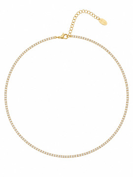 Sonne Tennis Necklace Gold