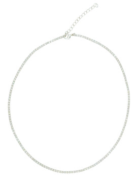 Sonne Tennis Necklace Silver