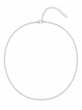 Sonne Tennis Necklace Silver