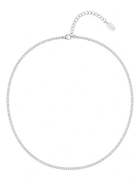 Sonne Tennis Necklace Silver