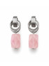 Sonne Livia Earrings Silver Rose Quartz