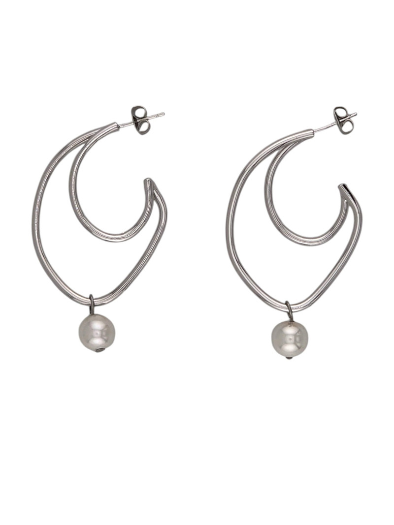 Sonne Bella Silver/Pearl Earrings