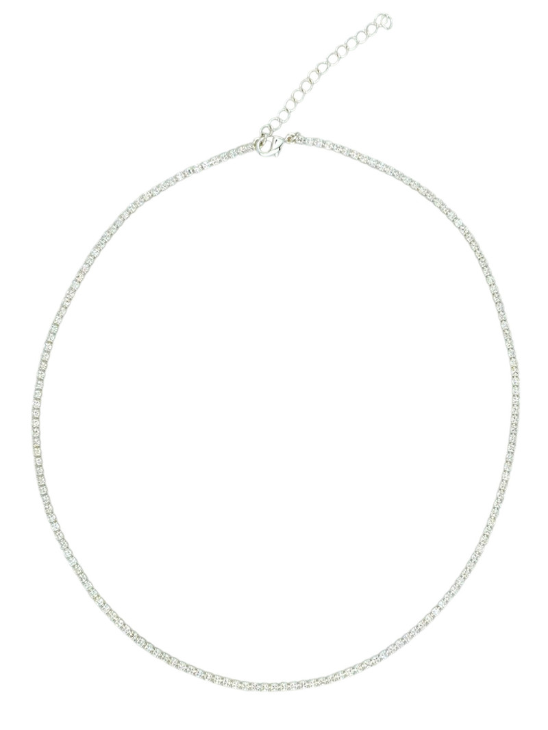 Sonne Tennis Necklace Silver