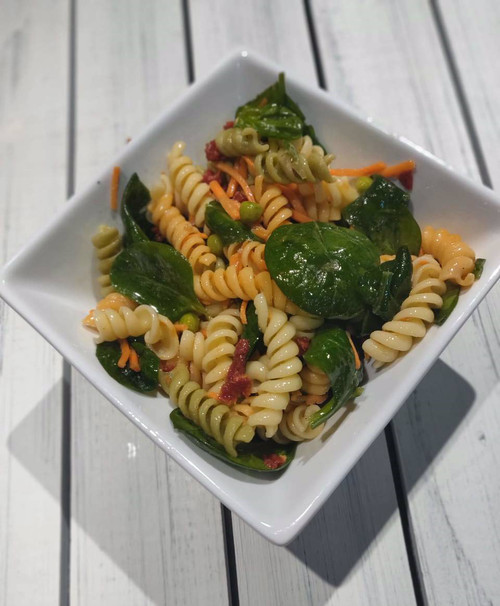 Baby Spinach and Edamame Pasta Salad Baby Spinach and Edamame Pasta Salad