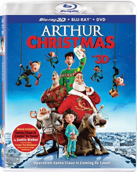 Arthur Christmas Blu-Ray 3-D