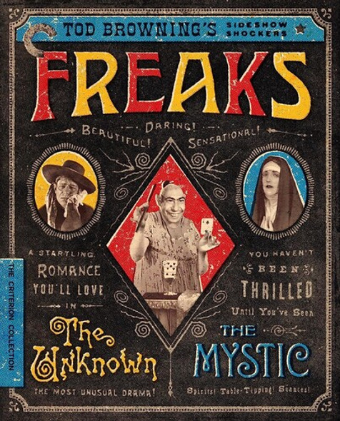 Freaks / The Unknown / The Mystic: Tod Browning'S Blu-Ray