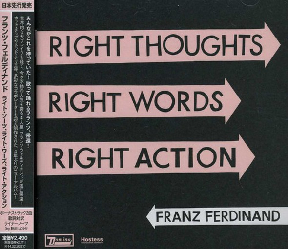 Franz Ferdinand Right Thoughts Right Words Right Action CD