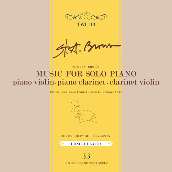 Brown,Steven Music For Solo Piano CD