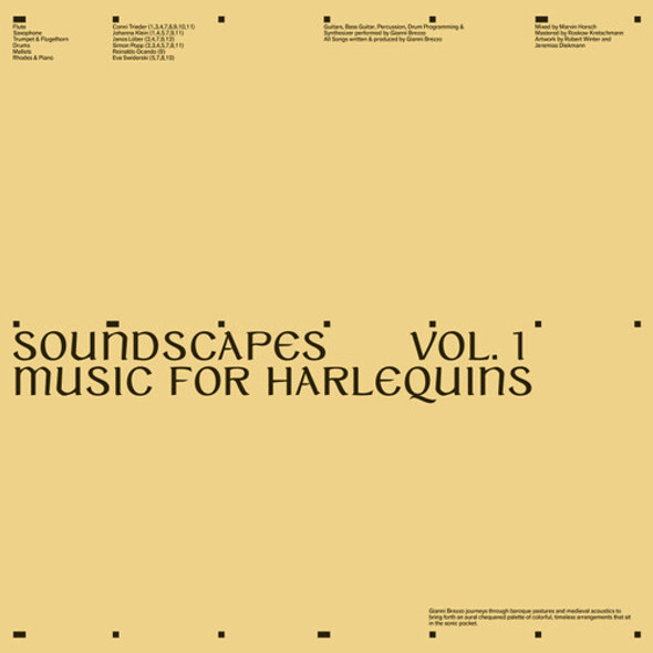 Brezzo, Gianni Soundscapes Vol.1 - Music For Harlequins LP Vinyl