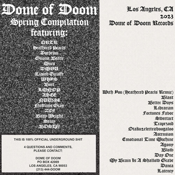 Dome Of Doom Spring Compilation / Various Dome Of Doom Spring Compilation / Various Cassette