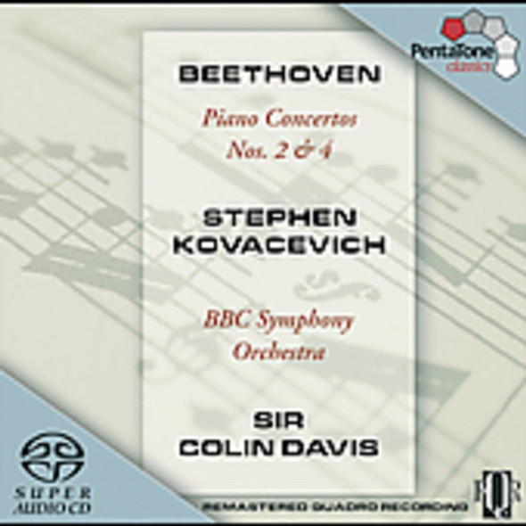 Beethoven / Kovacevich / Davis / Bbc So Piano Concertos 2 & 4 Super-Audio CD