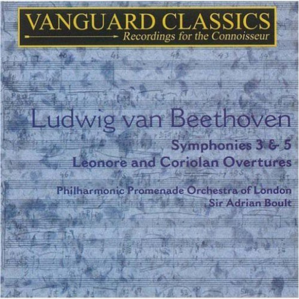 Beethoven / Boult / Lpo Symphonies 3 & 5 Egmont Overture Corilian Overture CD