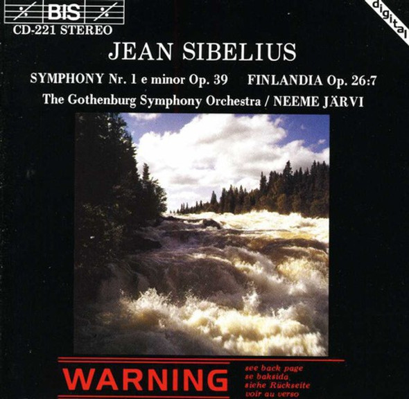 Sibelius / Jarvi / Gothenburg S.O. Symphony 1 In E Minor Op 39 CD